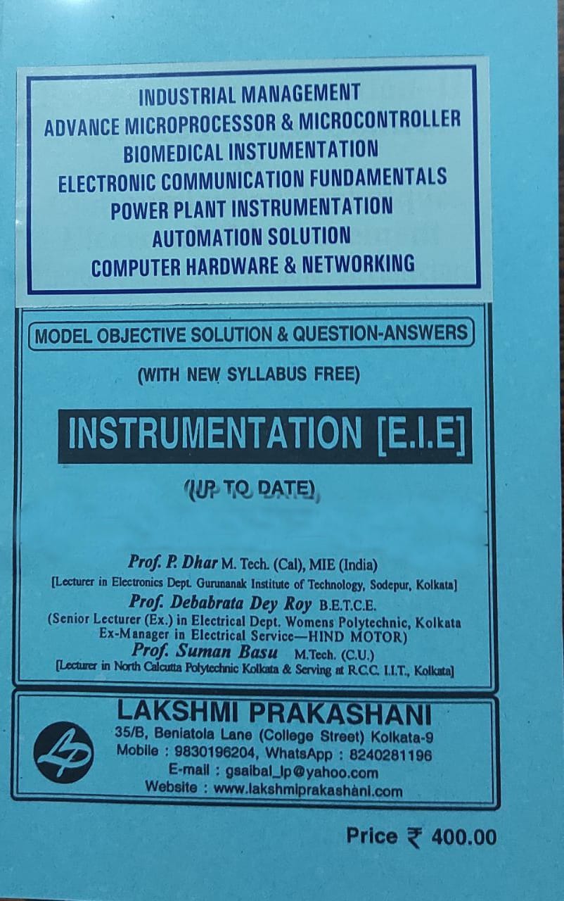 EIE 5th Semester Polytechnic guide book Lakshmi Publication